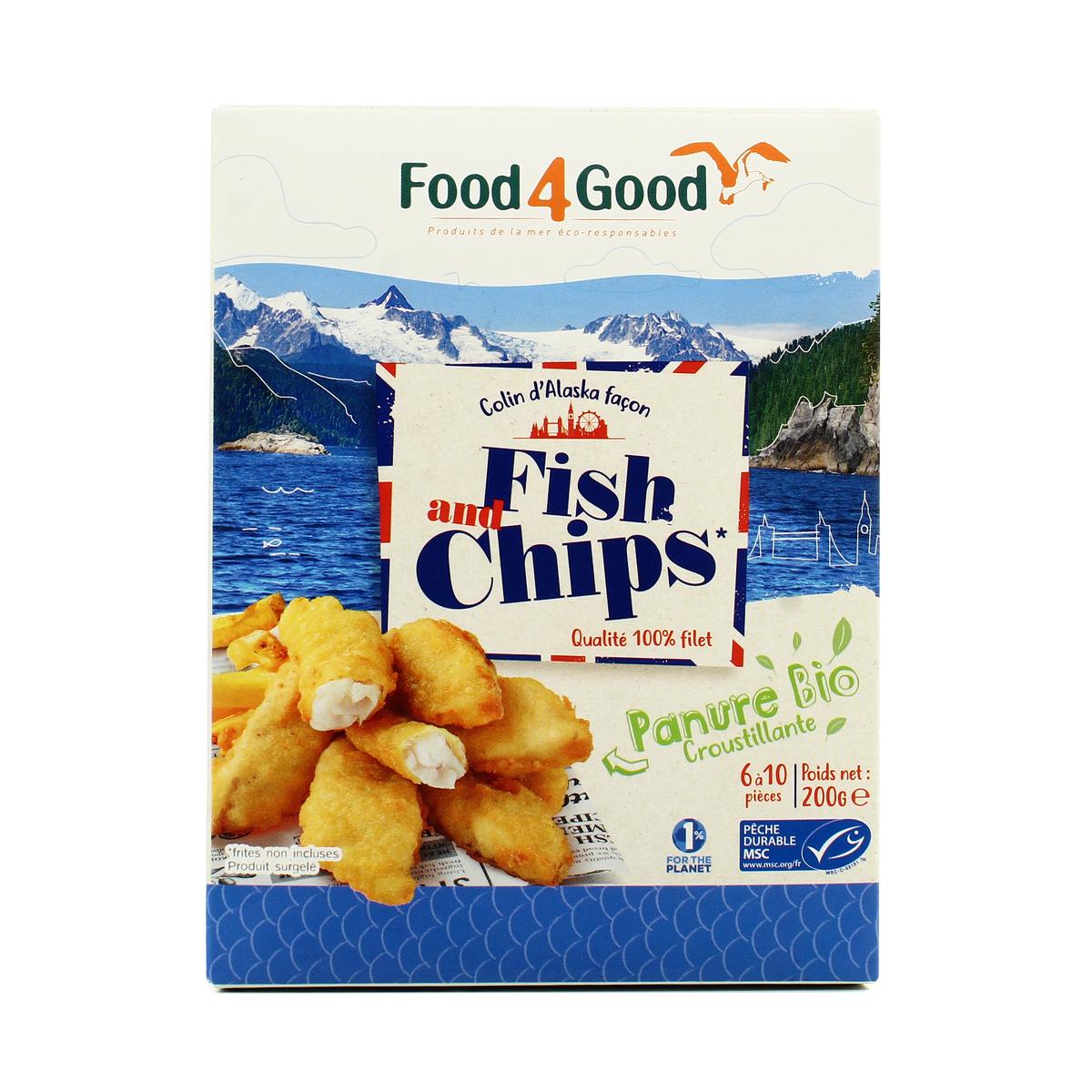Food4Good Colin d'Alaska façon fish and chips msc 200g
